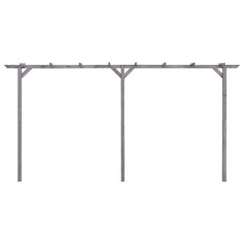 Garten-Pergola Grau 400x40x205 cm Imprägniertes Kiefernholz