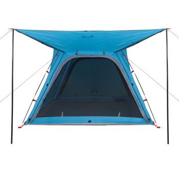 Campingzelt 4 Personen Blau Quick Release Wasserfest