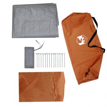 Tipi-Campingzelt 1 Person Orange Wasserdicht