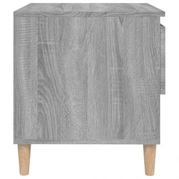 Nachttische 2 Stk. Grau Sonoma 50x46x50 cm Holzwerkstoff