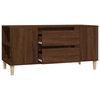 TV-Schrank Braun Eichen-Optik 102x44,5x50 cm Holzwerkstoff