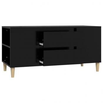 TV-Schrank Schwarz 102x44,5x50 cm Holzwerkstoff