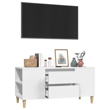 TV-Schrank Weiß 102x44,5x50 cm Holzwerkstoff