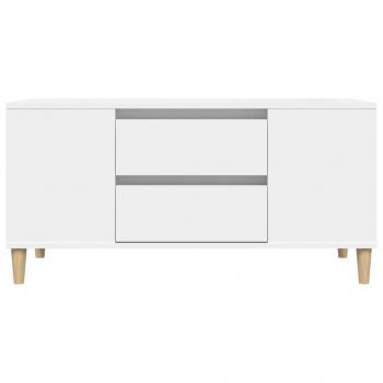 TV-Schrank Weiß 102x44,5x50 cm Holzwerkstoff