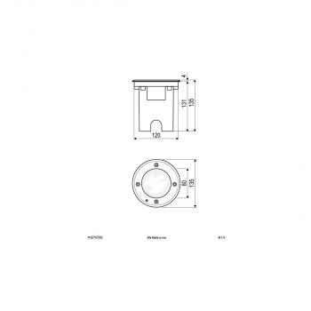 EVN LED Bodeneinbauleuchte - rund - EDS / Alu IP67 - 220-240V - 7W - 3000K - 373lm, edelstahl (PC67107002)