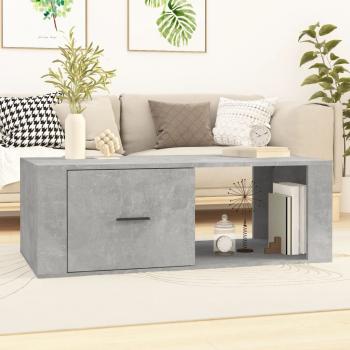 ARDEBO.de - Couchtisch Betongrau 100x50,5x35 cm Holzwerkstoff