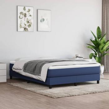 ARDEBO.de - Boxspringbett mit Matratze Blau 160x200 cm Stoff