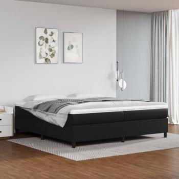 ARDEBO.de - Boxspringbett mit Matratze Schwarz 200x200 cm Kunstleder