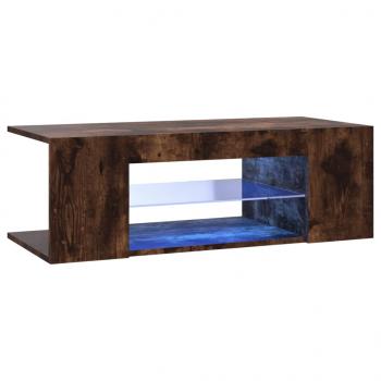 TV-Schrank mit LED-Leuchten Räuchereiche 90x39x30 cm