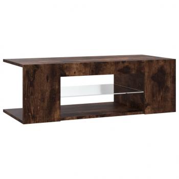 TV-Schrank mit LED-Leuchten Räuchereiche 90x39x30 cm