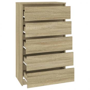 Schubladenschrank Sonoma-Eiche 60x36x103 cm Holzwerkstoff