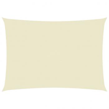 Sonnensegel Oxford-Gewebe Rechteckig 6x8 m Creme