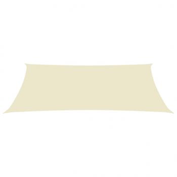 Sonnensegel Oxford-Gewebe Rechteckig 5x8 m Creme