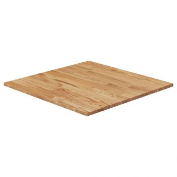 ARDEBO.de - Tischplatte Quadratisch Hellbraun 70x70x1,5cm Behandelte Eiche