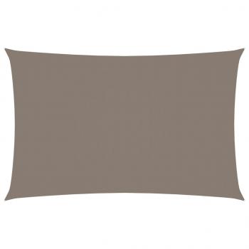 Sonnensegel Oxford-Gewebe Rechteckig 3x6 m Taupe