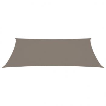 Sonnensegel Oxford-Gewebe Rechteckig 3x6 m Taupe