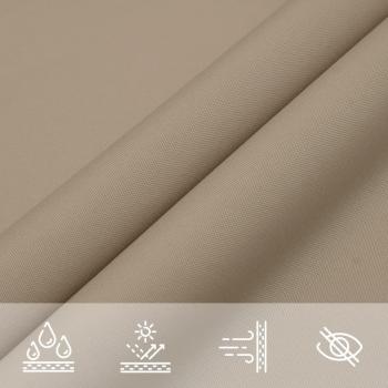 Sonnensegel Oxford-Gewebe Rechteckig 4x7 m Taupe