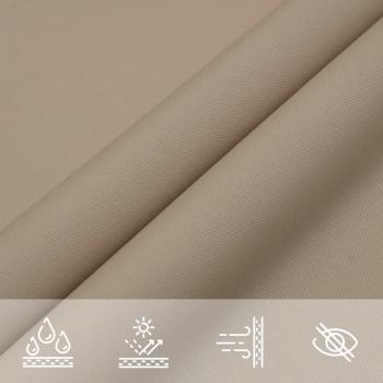 Sonnensegel Oxford-Gewebe Rechteckig 2x4 m Taupe 