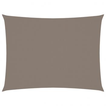 Sonnensegel Oxford-Gewebe Rechteckig 6x8 m Taupe