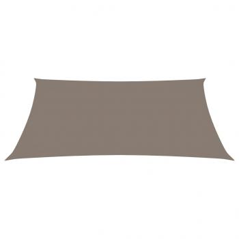 Sonnensegel Oxford-Gewebe Rechteckig 3x5 m Taupe