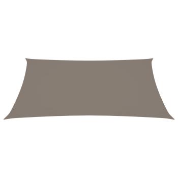 Sonnensegel Oxford-Gewebe Rechteckig 4x6 m Taupe