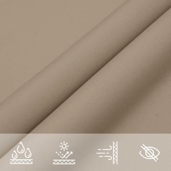 Sonnensegel Oxford-Gewebe Rechteckig 2,5x3 m Taupe