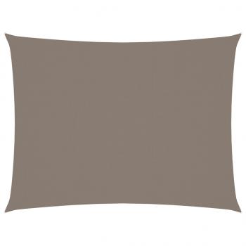 Sonnensegel Oxford-Gewebe Rechteckig 3x4,5 m Taupe