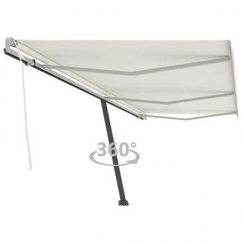 ARDEBO.de - Standmarkise Manuell Einziehbar 600x350 cm Creme