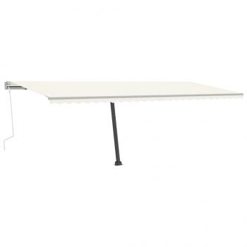 Standmarkise Manuell Einziehbar 600x350 cm Creme