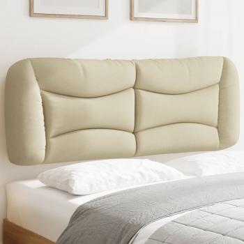 ARDEBO.de - Kopfteil-Kissen Creme 120 cm Stoff