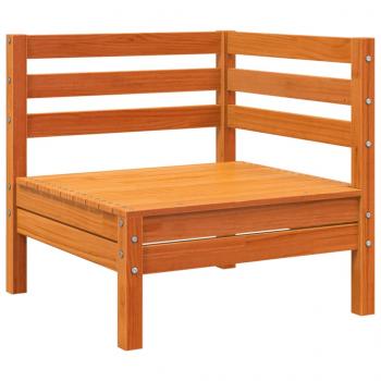 ARDEBO.de - Garten-Ecksofa Wachsbraun Massivholz Kiefer