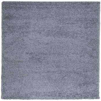 ARDEBO.de - Teppich Shaggy Hochflor Modern Blau 120x120 cm