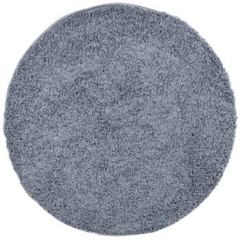 ARDEBO.de - Teppich Shaggy Hochflor Modern Blau Ø 200 cm