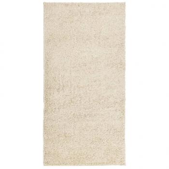 ARDEBO.de - Teppich Shaggy Hochflor Modern Golden 100x200 cm