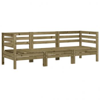 ARDEBO.de - Gartensofa 3-Sitzer Kiefernholz Imprägniert