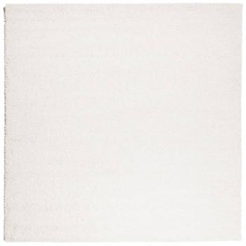 ARDEBO.de - Teppich Shaggy Hochflor Modern Creme 200x200 cm