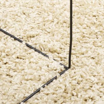 Teppich Shaggy Hochflor Modern Golden Ø 120 cm