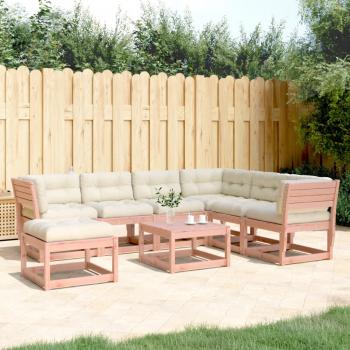 ARDEBO.de - 7-tlg. Garten-Lounge-Set mit Kissen Massivholz Douglasie