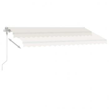 Automatische Markise mit LED & Windsensor 400x350 cm Cremeweiß