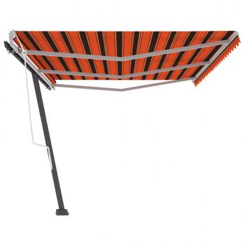 Standmarkise Manuell Einziehbar 600x300 cm Orange/Braun