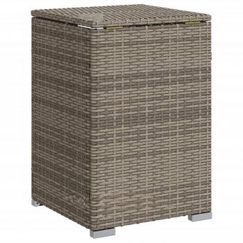 Propan-Tank-Verstecktisch Grau 40x40x60 cm Poly Rattan