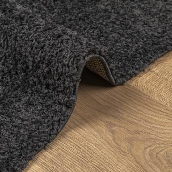 Teppich Shaggy Hochflor Modern Anthrazit 80x150 cm