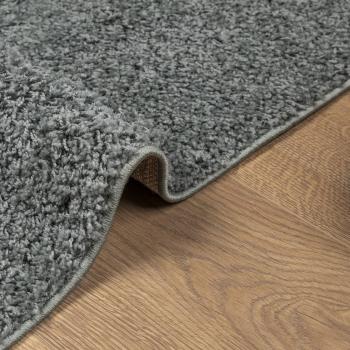 Teppich Shaggy Hochflor Modern Grün 80x250 cm