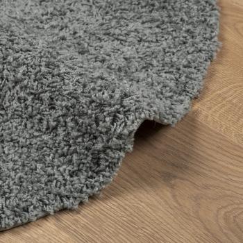 Teppich Shaggy Hochflor Modern Grün Ø 100 cm