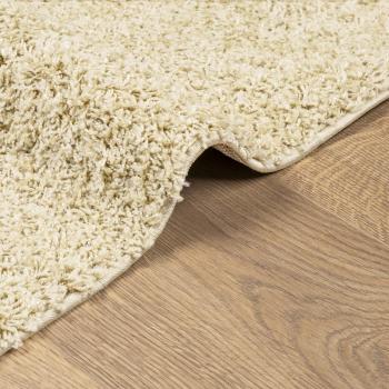 Teppich Shaggy Hochflor Modern Golden 160x160 cm