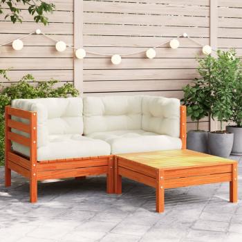 ARDEBO.de - Gartensofa mit Kissen und Hocker 2-Sitzer