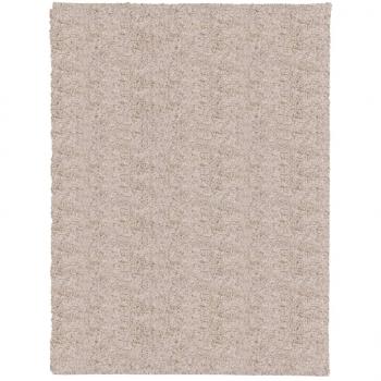 Teppich Shaggy Hochflor Modern Beige 300x400 cm