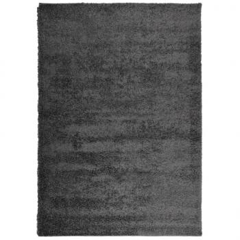 ARDEBO.de - Teppich Shaggy Hochflor Modern Anthrazit 160x230 cm