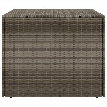 Gartentruhe Grau 291L Poly Rattan