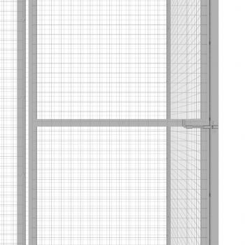 Katzenkäfig 4,5x1,5x1,5 m Verzinkter Stahl